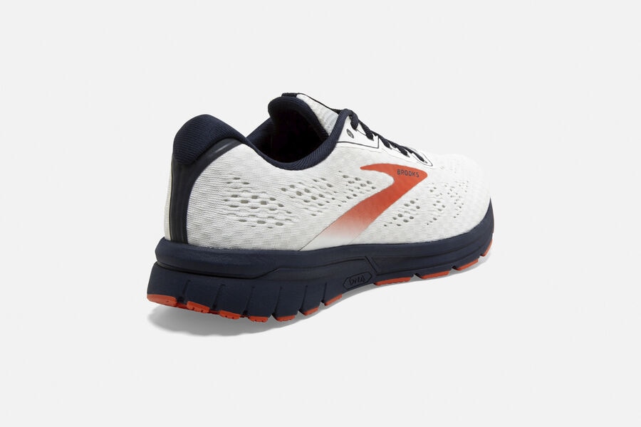 Anthem 3 Road Brooks Running Shoes NZ Mens - White/Red - MJAVQK-981